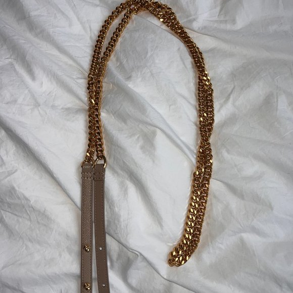 ENVELOPE CHAIN WALLET IN MIX MATELASSÉ GRAIN DE POUDRE EMBOSSED LEATHER - Picture 12 of 12